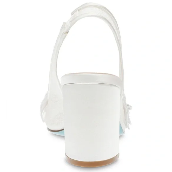 Betsey Johnson's Petra Flower Applique Slingback Pumps - Picture 2 of 4